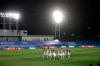 Real Madrid's players warm up prior to the Spanish La Liga soccer match between Real Madrid and Valladolid at Alfredo di Stefano stadium in Madrid, Spain, Wednesday, Sept. 30, 2020. (AP Photo/Manu Fernandez)