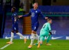 Chelsea's Ross Barkley, celebrates after scoring during the English League Cup third round soccer match between Chelsea and Barnsley at Stamford Bridge in London, Wednesday, Sept. 23, 2020. (AP Photo/Alastair Grant)