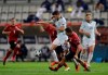 Scotland's Ryan Christie, centre controls the ball, as Czech Republic's players try to stop him, during the UEFA Nations League soccer match between Czech Republic and Scotland in Olomouc, Czech Republic, Monday, Sept. 7, 2020. (AP Photo/Petr David Josek)