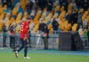 Spain's captain Sergio Ramos leaves the pitch following the UEFA Nations League soccer match between Ukraine and Spain at the Olimpiyskiy Stadium in Kyiv, Ukraine, Tuesday, Oct.13, 2020. Ukraine won the match 1-0.(AP Photo/Efrem Lukatsky)