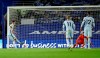 Chelsea's Jorginho, left, scores his team's first goal from the penalty spot during the English Premier League soccer match between Brighton and Chelsea at Falmer Stadium in Brighton, England, Monday, Sept. 14, 2020. (Peter Cziborra/Pool via AP)
