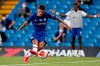 Chelsea's Christian Pulisic scores his teams first goal during the English Premier League soccer match between Chelsea and Manchester City at Stamford Bridge, in London, England, Thursday, June 25, 2020. (AP Photo/Paul Childs,Pool)