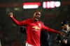 Manchester United's Odion Ighalo celebrates after the English Premier League soccer match between Manchester United and Manchester City at Old Trafford in Manchester, England, Sunday, March 8, 2020. Manchester United won 2-0. (AP Photo/Dave Thompson)