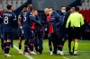 Players of Paris Saint Germain leave the pitch, after an argument between the Istanbul Basaksehir players and the fourth referee during the Champions League group H soccer match between Paris Saint Germain and Istanbul Basaksehir at the Parc des Princes stadium in Paris, Tuesday Dec. 8 , 2020. (AP Photo/Francois Mori)
