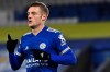 Leicester's Jamie Vardy celebrates his goal against Brighton during the English Premier League soccer match between Leicester city and Brighton, at the King Power Stadium in Leicester, England, Sunday, Dec. 13, 2020. (Ben Stansall/Pool via AP)