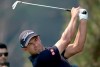 Australia's Adam Scott tees off on the 13th during the Australian Open Golf Pro-AM in Sydney, Wednesday, Dec. 4, 2019. The Australian Open begins Thursday. (AP Photo/Rick Rycroft)
