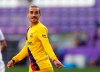 Barcelona's Antoine Griezmann during the Spanish La Liga soccer match between Valladolid and FC Barcelona at the Jose Zorrilla stadium in Valladolid, Spain, Saturday, July 11, 2020. (AP Photo/Manu Fernandez)