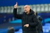Manchester City's head coach Pep Guardiola reacts during the English FA Cup sixth round soccer match between Everton and Manchester City at Goodison Park in Liverpool, England, Saturday, March 20, 2021. (AP Photo/Jon Super, Pool)