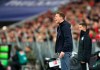 Leipzig's head coach Julian Nagelsmann reacts during the German Bundesliga soccer match between Bayern Munich and RB Leipzig at the Allianz Arena in Munich, Germany, Sunday, Feb. 9, 2020. (AP Photo/Matthias Schrader)