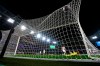 Lokomotiv's goalkeeper Guilherme dives but fails to save the goal from Atletico Madrid's Jose Gimenez during the Champions League Group A soccer match between Lokomotiv Moscow and Atletico Madrid in Moscow, Russia, Tuesday, Nov. 3, 2020. (Maxim Shemetov/Pool via AP)