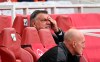 West Bromwich Albion's manager Sam Allardyce reacts during the English Premier League soccer match between Arsenal and West Bromwich Albion at the Emirates Stadium in London, England, Sunday, May 9, 2021. (Andy Rain/ Pool via AP)