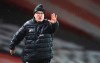 Leeds United's head coach Marcelo Bielsa reacts during the English Premier League soccer match between Arsenal and Leeds United at the Emirates stadium in London, England, Sunday, Feb. 14, 2021. (Adam Davy/Pool via AP)