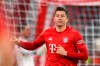 Bayern's Robert Lewandowski celebrates after scoring his side's fourth goal during the German soccer cup, DFB Pokal, match between FC Bayern Munich and TSG Hoffenheim in Munich, Germany, Wednesday, Feb. 5, 2020. (AP Photo/Matthias Schrader)