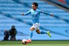 Manchester City's David Silva controls the ball during the English Premier League soccer match between Manchester City and Norwich City at the Etihad Stadium in Manchester, England, Sunday, July 26, 2020. (Shaun Botterill/Pool via AP)