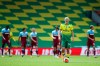 Norwich City's Todd Cantwell is dejected after West Ham scored their fourth goal during the English Premier League soccer match between Norwich City and West Ham at the Carrow Road stadium in Norwich, England, Saturday, July 11, 2020. (Alex Pantling/Pool via AP)