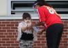 Steve Russell - Toronto Star file photo
Kindergarten children are given sanitizer before going into Hunter's Glen Junior Public School on Sept. 15, 2020.