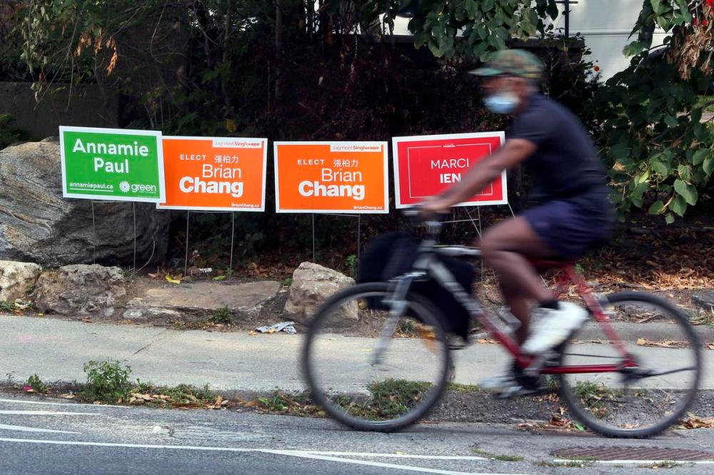 Andrew Francis Wallace - Toronto Star
Signs of some of the federal candidates running in Toronto Centre seen outside 280 Wellesley St. E. The Star visited eight Toronto ridings to take stock of how candidates from various parties are marketing themselves through warring lawn signs.