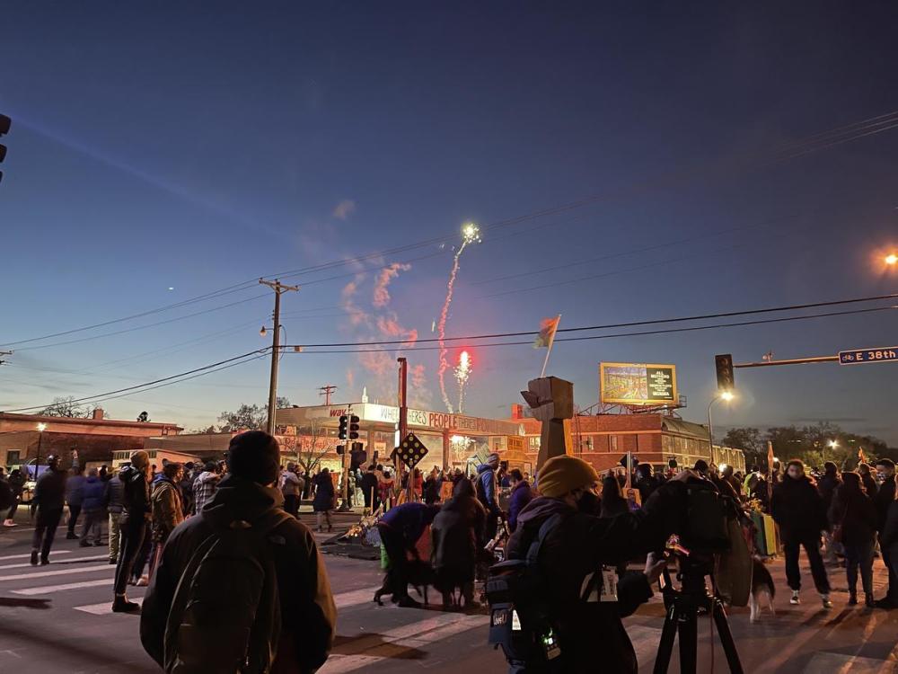Edward Keenan - Toronto Star
Fireworks were set off as people came together before and after the verdict.