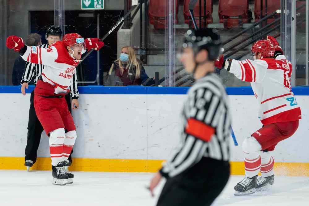 Fredrik Hagen / Norwegian Ice Hockey Association
Nikolaj Ehlers' (left) nine points in three games were key to Denmark qualifying for the winter Olympic games for the first time.