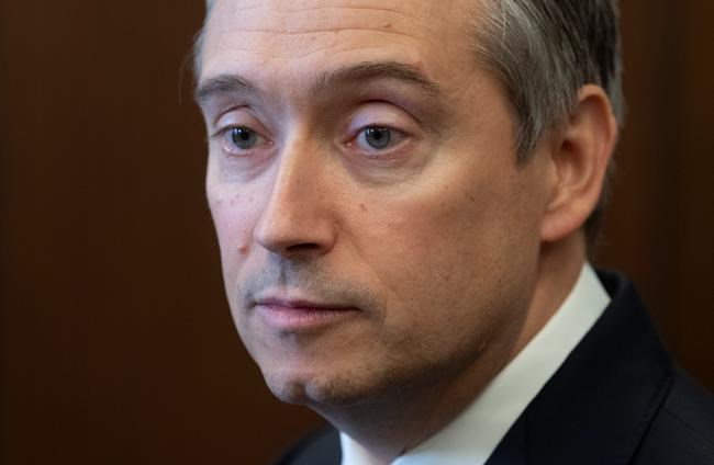 Foreign Affairs Minister Francois-Philippe Champagne updates reporters on the efforts to evacuate Canadians from China following caucus in Ottawa, Wednesday, February 5, 2020. THE CANADIAN PRESS/Adrian Wyld