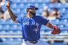 Steve Nesius - THE CANADIAN PRESS FILE PHOTO
Toronto Blue Jays starter Alek Manoah pitches against the New York Yankees during the first inning of a spring training baseball game on March 14 at TD Ballpark in Dunedin, Fla.