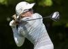 Frank Gunn - THE CANADIAN PRESS FILE PHOTO
Alena Sharp, of Hamilton, Ont., tees off on the 10th hole during the first round of the CP Women's Open in Aurora in 2019.
