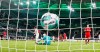 Moenchengladbach's Jonas Hofmann scores his second goal against Bayern's goalkeeper Manuel Neuer during the German Bundesliga soccer match between Borussia Moenchengladbach and Bayern Munich at the Borussia Park in Moenchengladbach, Germany, Friday, Jan. 8, 2021. (AP Photo/Martin Meissner, Pool)