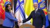 - - AFP PHOTO / UKRAINIAN DEFENCE MINISTRY
Canada’s Defence Minister Anita Anans is welcomed by Ukraine’s Minister of Defence Oleksii Reznikov during a meeting in Kyiv.