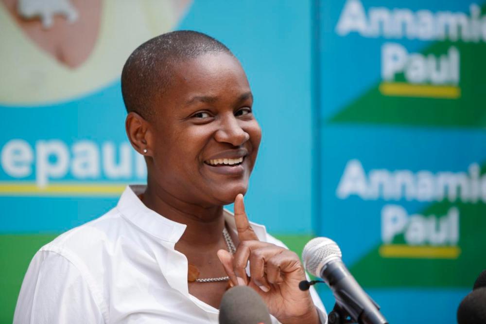 Cole Burston - THE CANADIAN PRESS
Green party Leader Annamie Paul answers questions during a news conference in Toronto on July 22, 2021.