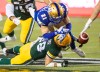 CP
Winnipeg Blue Bombers' Nick Hallett and the Edmonton Elks' Jordan Hoover on Sept. 18, 2021. (Jason Franson./ The Canadian Press files)