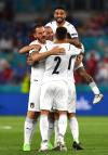 Claudio Villa - GETTY IMAGES
Leonardo Bonucci, left, and Giorgio Chiellini, second from left, have played 60 internationals together. “I think I know him better than I know my wife,” Chiellini says of Bonucci.