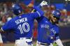 Jeffrey T. Barnes - AP
Bo Bichette and Marcus Semien each had three-run home runs for the Blue Jays in a Tuesday night victory over the Seattle Mariners in Buffalo.