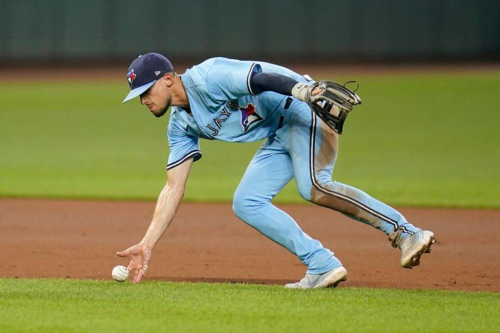 Julio Cortez - The Associated Press
Injuries have led to a lost 2021 season for Blue Jays third baseman Cavan Biggio. He has been shut down for at least a week in Triple-A Buffalo with an elbow sprain.