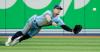 Cole Burston - Getty Images
Making a rare start in right field, Blue Jay Cavan Biggio went flat out for a highlight-reel catch in the seventh inning of Sunday’s win over the Oakland A’s at the Rogers Centre.