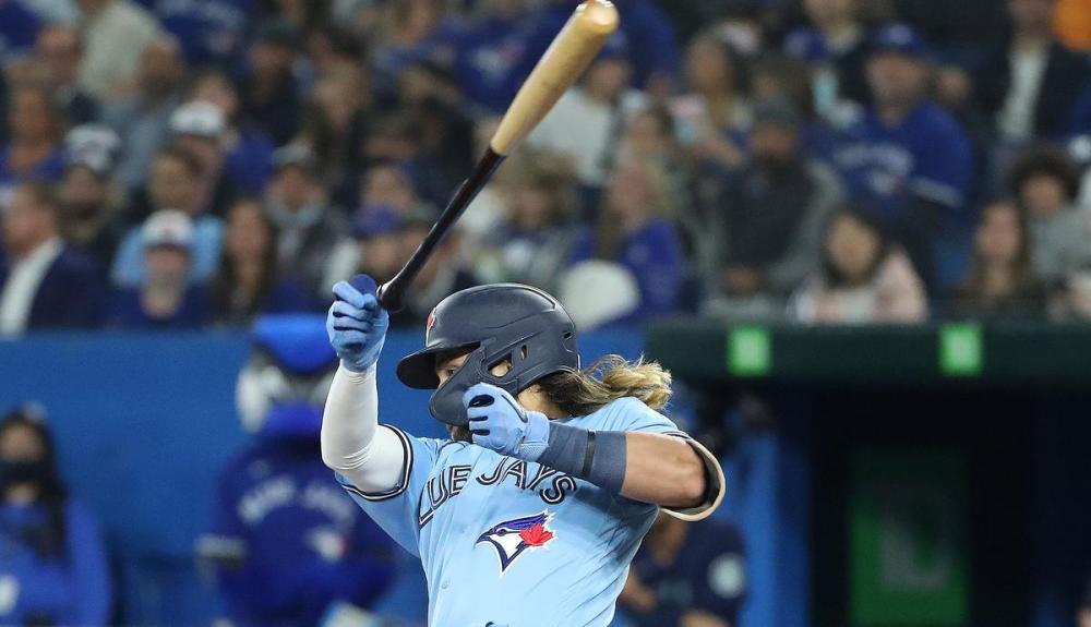Steve Russell - Toronto Star
Bo Bichette loses the handle on his bat in the Jays’ loss to Seattle on Wednesday. Bichette has been one of few bright spots in the Toronto lineup lately, with a .299 average and .847 OPS over his last 17 games.