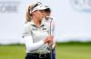 Noah K. Murray - AP
Brooke Henderson reacts after missing a putt at the 18th hole during the third round of the Cognizant Founders Cup golf tournament on Oct. 9, 2021, in West Caldwell, N.J.