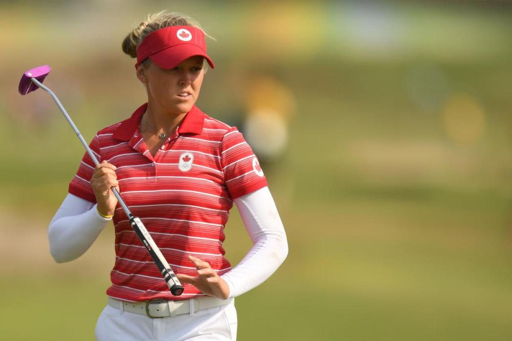 JIM WATSON - AFP/GETTY IMAGES FILE PHOTO
Canada's Brooke Henderson competes in the final day of the women's individual stroke play at the Rio 2016 Olympic Games.