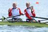 LUIS ACOSTA - AFP via GETTY IMAGES
Bronze medallists Caileigh Filmer, left, and Hillary Janssens had one goal in the final of the women’s pair. “To make it hurt,” Janssens said. “And we did.”