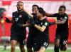 Vaughn Ridley - GETTY IMAGES
Cyle Larin #17 of Canada celebrates his goal with Jonathan David #20, Jonathan Osorio #21 and Richie Laryea #22 during a 2022 World Cup Qualifying match against the United States at Tim Hortons Field in January in Hamilton, Ont.