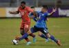 Moises Castillo - The Associated Press
Junior Hoilett, left, fights for the ball with El Salvador's Narciso Orellana during Canada’s 2-0 win in San Salvador on Wednesday.