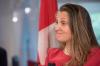 Stephen MacGillivray - THE CANADIAN PRESS FILE PHOTO
Chrystia Freeland speaks to the media in Fredericton on July 23, 2021.