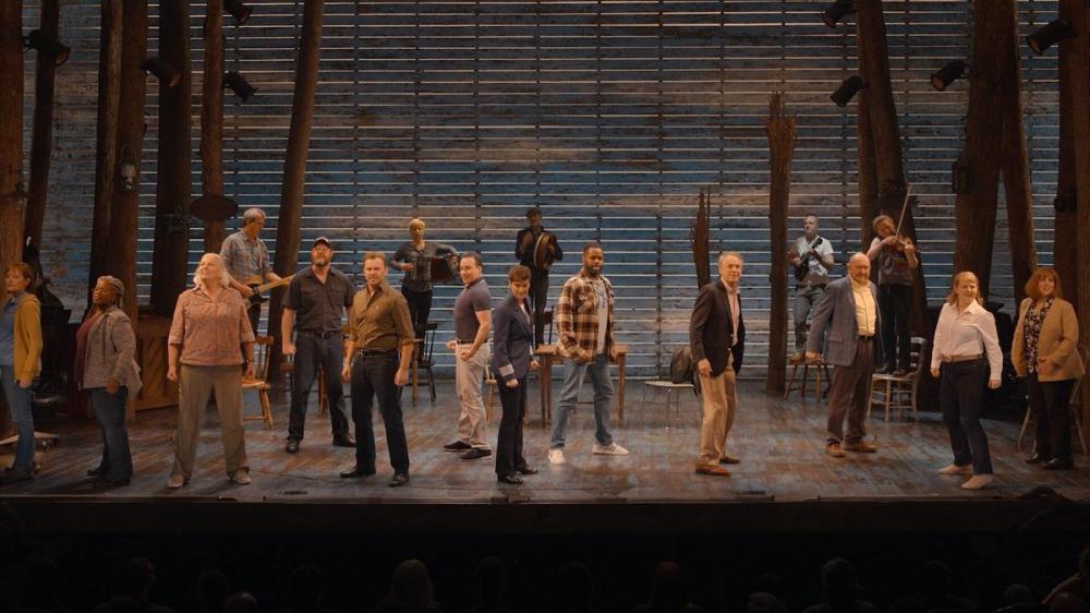 - APPLE ORIGINAL FILMS
The Broadway cast of “Come From Away,” who were filmed in May for a movie version of the musical.