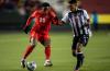 JASON FRANSON - THE CANADIAN PRESS
Jonathan David, attempting to beat Costa Rica's Orlando Moises Galo Calderon, scored the only goal in Canada’s 1-0 win Friday.