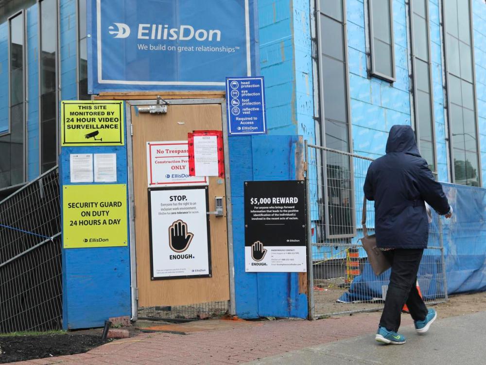 Richard Lautens - Toronto Star
A large construction project at Toronto’s Michael Garron Hospital, a site managed by EllisDon, is seen in October 2020. EllisDon does not require workers to be vaccinated.