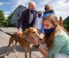 Ryan Remiorz - THE CANADIAN PRESS
Conservative Leader Erin O’Toole, his daughter Mollie, right, son, Jack and his wife Rebecca, visit an animal shelter while campaigning Aug. 30, 2021 in King City, Ont.