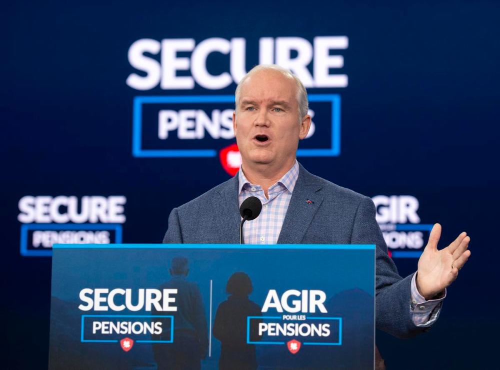 Ryan Remiorz - THE CANADIAN PRESS
Conservative Leader Erin O'Toole speaks to the media in Ottawa on Aug. 24, 2021.