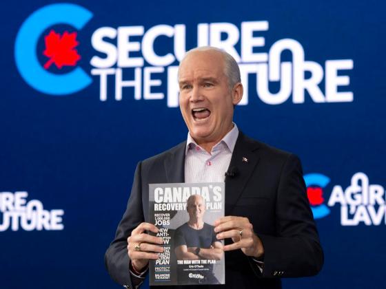 Ryan Remiorz - THE CANADIAN PRESSConservative Leader Erin O'Toole reveals his party's economic recovery plan as he campaigns on Aug. 16, 2021 in Ottawa.