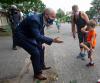 Ryan Remiorz - THE CANADIAN PRESS
Conservative Leader Erin O’Toole greets some neighbourhood children after making an announcement on affordable housing in Ottawa on Aug. 19, 2021.