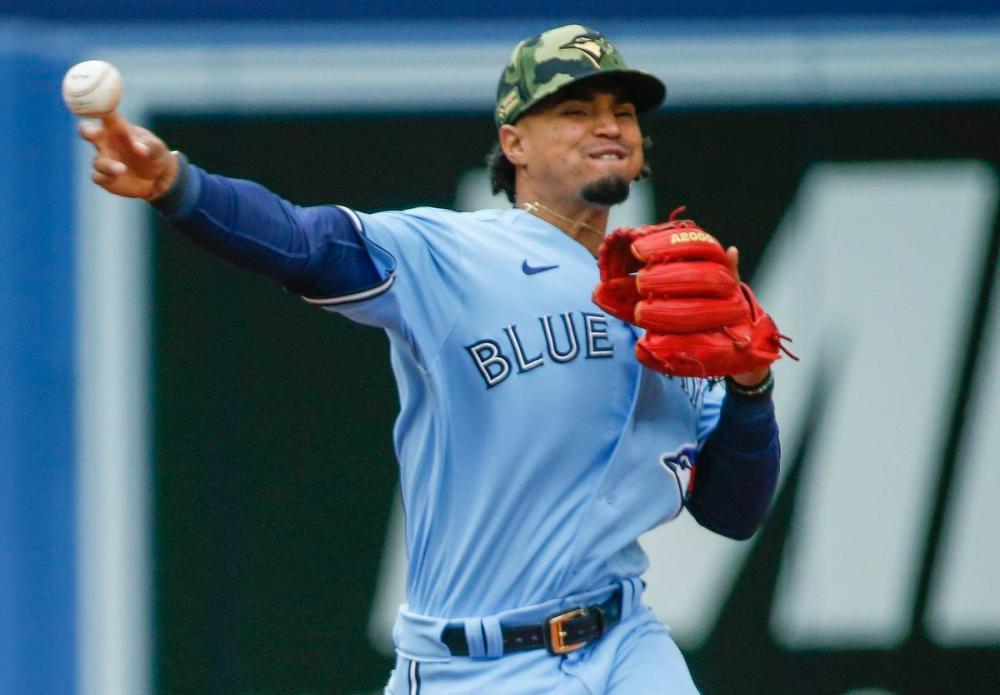 Rick Madonik - Toronto Star
Blue Jay Santiago Espinal has been making the tough plays and the easy ones at second base.