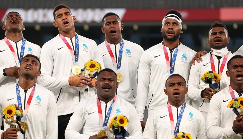 Dan Mullan - GETTY IMAGES
Fiji’s mens’ rugby sevens team was certainly heard after winning gold over New Zealand, singing the team hymn and the national anthem.